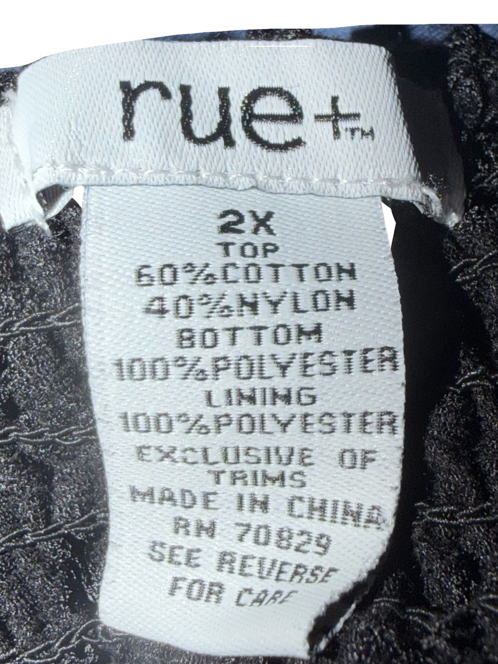 Rue+ ~Babydoll Mini Dress ~Black ~Lace on Bodice ~Ruffles on Skirt ~Smocked Back - Picture 2 of 8
